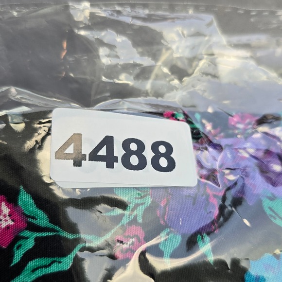 Shelly Michaels Floral Dress Woman 7/8 Vintage‎ Button Front Rayon Purple Green - Picture 10 of 10